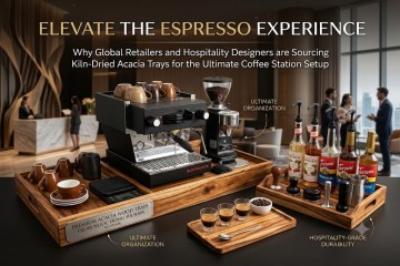 Elevate the Espresso Experience: Why Global Retailers and Hospitality Designers are Sourcing Kiln-Dried Acacia Trays for the Ultimate Coffee Station Setup